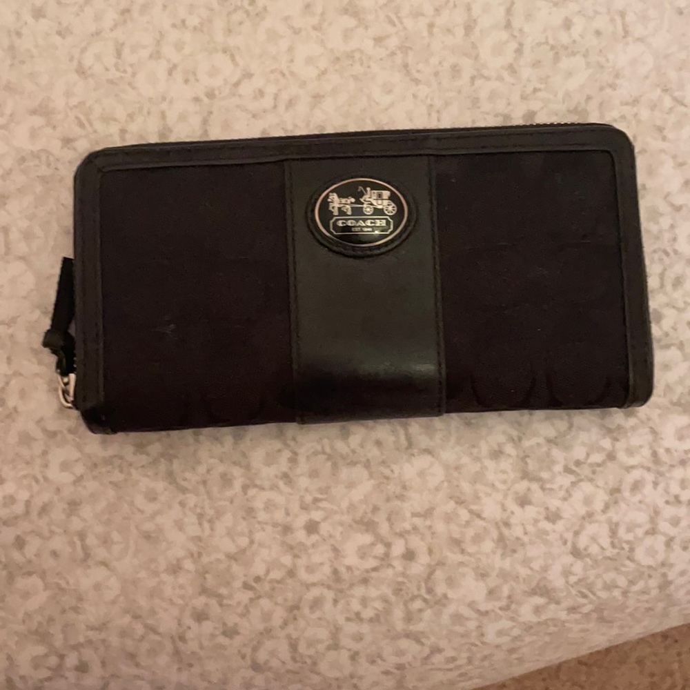 Black coach wallet